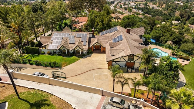 2360 Oakleaf Canyon Rd, Walnut, CA 91789 - view from above of property with a pool area