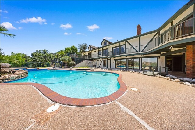 2360 Oakleaf Canyon Rd, Walnut, CA 91789 - outdoor pool featuring a patio area