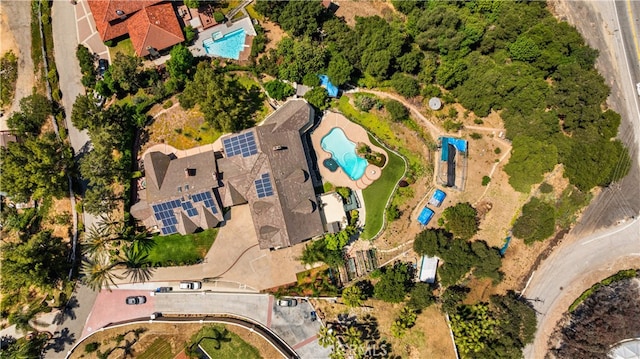 2360 Oakleaf Canyon Rd, Walnut, CA 91789 - bird's eye view of a pool area