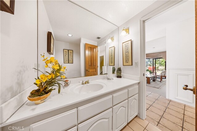 2360 Oakleaf Canyon Rd, Walnut, CA 91789 - bathroom featuring vanity and tile patterned floors