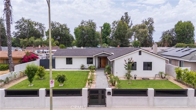 22940 Sherman Way, West Hills, CA 91307 - view of front facade with stucco siding and a gate