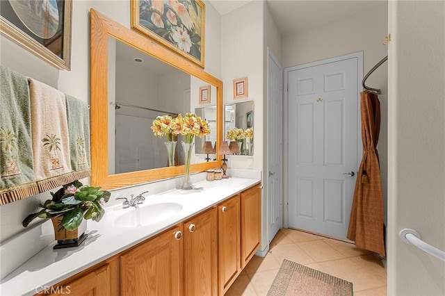 1574 Litchfield Ct, Banning, CA 92220 - bathroom featuring vanity and tile patterned flooring