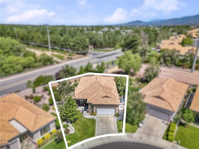 1574 Litchfield Ct, Banning, CA 92220 - view from above of property featuring property parcel outlined