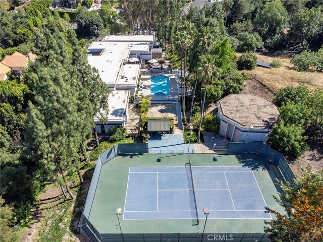 23615 Falcons View Dr, Diamond Bar, CA 91765 - drone / aerial view of a pool area
