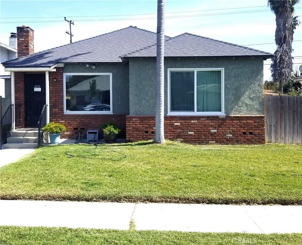 2212 N Locust Ave, Compton, CA 90221 - view of front of house with brick siding and stucco siding