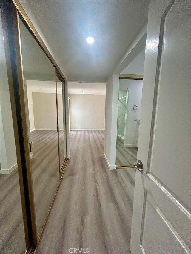 333 Burchett St Unit 203, Glendale, CA 91203 - corridor with wood finished floors and baseboards