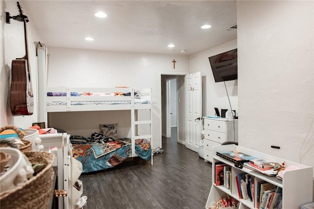 9021 Hegel St, Bellflower, CA 90706 - bedroom with wood finished floors and recessed lighting