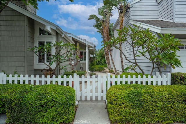9 Edgestone, Irvine, CA 92606 - view of side of property with a fenced front yard and a chimney