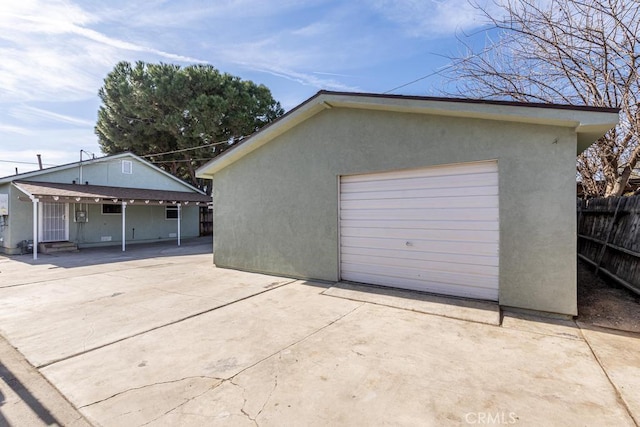 306 Belle Ave, Bakersfield, CA 93308 - detached garage featuring concrete driveway