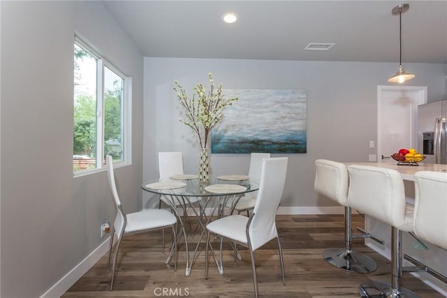 1923119229 Cantara St, Reseda, CA 91335 - dining room with baseboards, healthy amount of natural light, wood finished floors, and recessed lighting