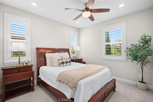 108 Sideways, Irvine, CA 92618 - bedroom with carpet, recessed lighting, and ceiling fan