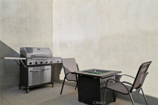 3610 Kinney St, Los Angeles, CA 90065 - view of patio featuring a fire pit and area for grilling