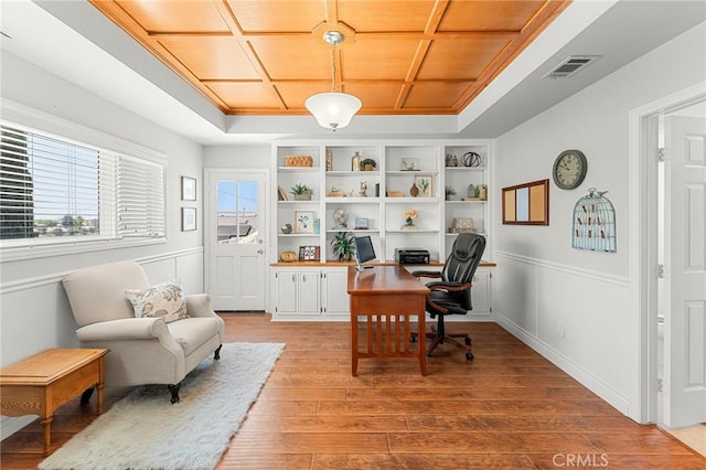 1270 Belle Rd, Calimesa, CA 92320 - home office with light wood finished floors