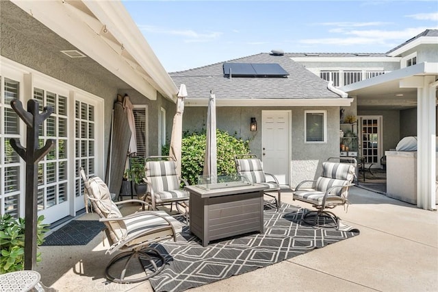 1270 Belle Rd, Calimesa, CA 92320 - view of patio / terrace with an outdoor hangout area