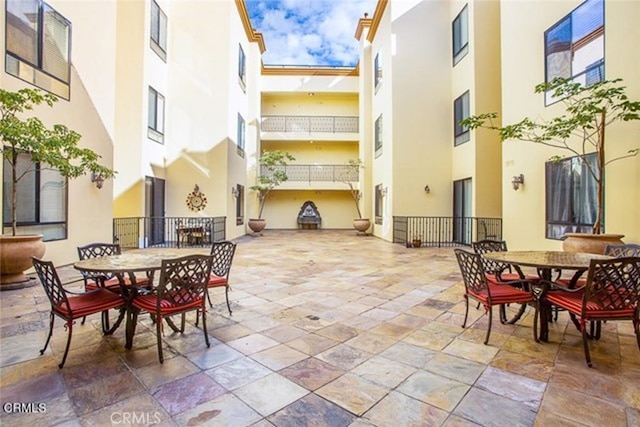 6938 Laurel Canyon Blvd Unit 214, North Hollywood, CA 91605 - view of patio / terrace with outdoor dining area