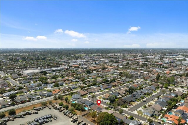 3812 Denwood Ave, Los Alamitos, CA 90720 - aerial overview of property's location with nearby suburban area