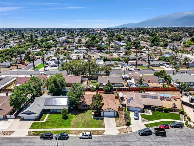 1264 N Mulberry Ave, Rialto, CA 92376 - aerial perspective of suburban area featuring mountains