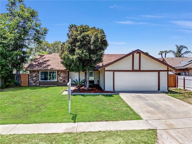 1264 N Mulberry Ave, Rialto, CA 92376 - ranch-style house featuring an attached garage and driveway