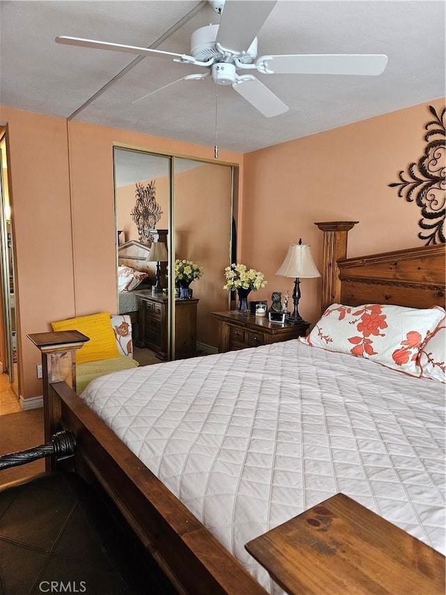 2620 2nd Ave Unit 5B, San Diego, CA 92103 - bedroom featuring a closet and a ceiling fan