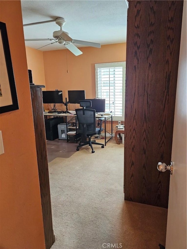 2620 2nd Ave Unit 5B, San Diego, CA 92103 - office space with ceiling fan and carpet