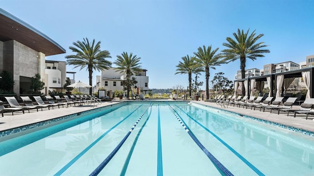 2510 Aperture Cir, San Diego, CA 92108 - community pool featuring a patio