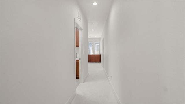 2510 Aperture Cir, San Diego, CA 92108 - hall with baseboards, recessed lighting, and light colored carpet