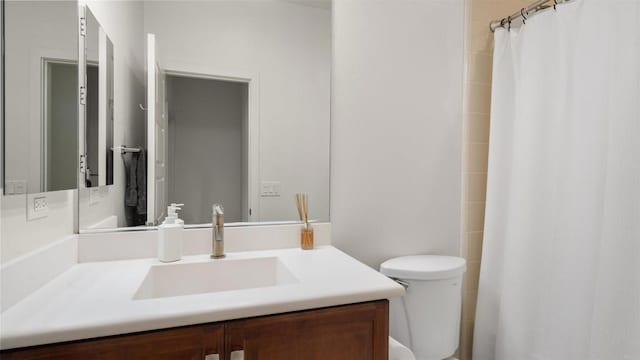 2510 Aperture Cir, San Diego, CA 92108 - full bath featuring toilet, vanity, and a shower with shower curtain