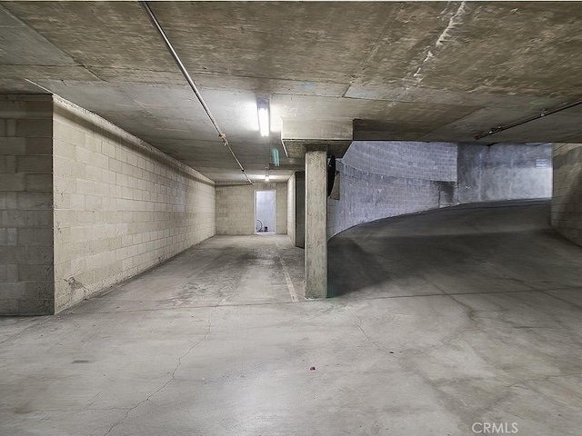 5016 Bakman Ave Unit 304, North Hollywood, CA 91601 - unfinished below grade area featuring concrete block wall