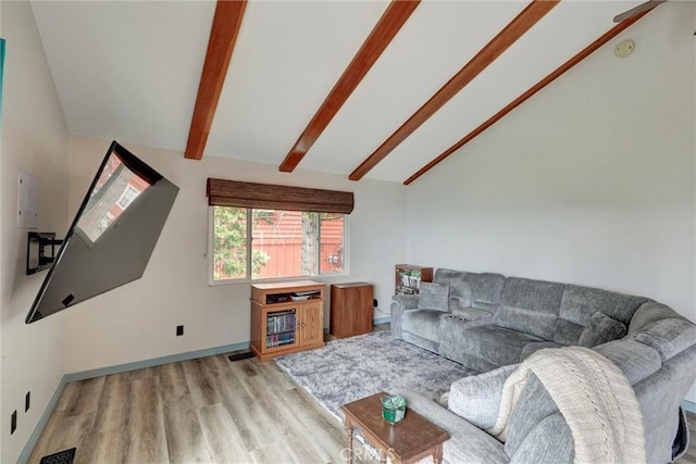 30396 Live Oak Dr, Running Springs, CA 92382 - living room featuring light wood finished floors and baseboards