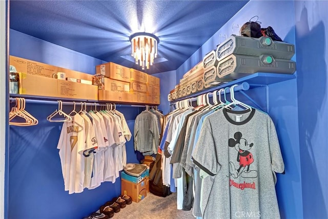 30396 Live Oak Dr, Running Springs, CA 92382 - spacious closet with carpet flooring