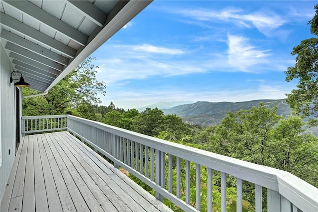 30396 Live Oak Dr, Running Springs, CA 92382 - deck with a mountain view