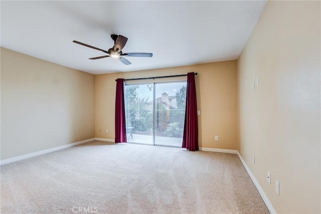 1320 Shadow Cir, Upland, CA 91784 - unfurnished room with carpet, ceiling fan, and baseboards
