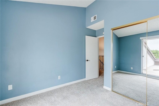 1320 Shadow Cir, Upland, CA 91784 - unfurnished bedroom featuring carpet, baseboards, and vaulted ceiling