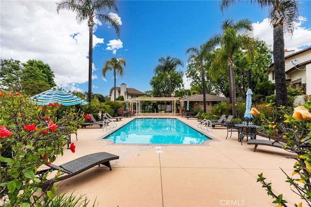 1320 Shadow Cir, Upland, CA 91784 - community pool featuring a patio