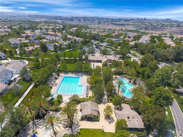 15 Beacon, Ladera Ranch, CA 92694 - aerial view of property and surrounding area with a pool area