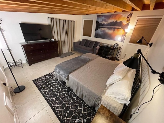 2557 Whispering Pines Dr, Running Springs, CA 92382 - tiled bedroom with baseboards