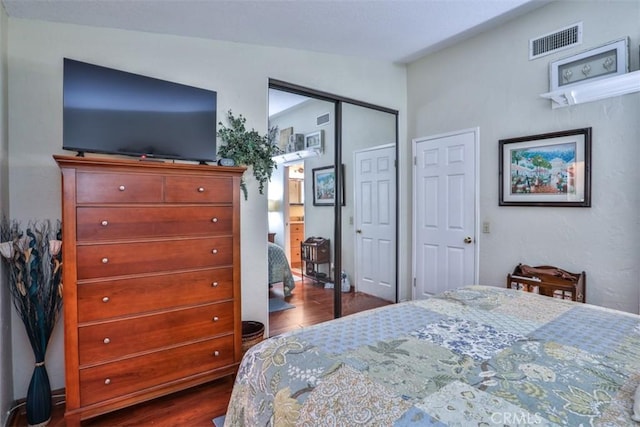 9793 Louise Way, Rancho Cucamonga, CA 91730 - bedroom featuring dark wood-style flooring and a closet
