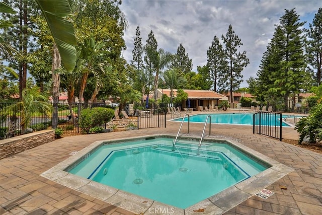 9793 Louise Way, Rancho Cucamonga, CA 91730 - community pool with a patio and a hot tub