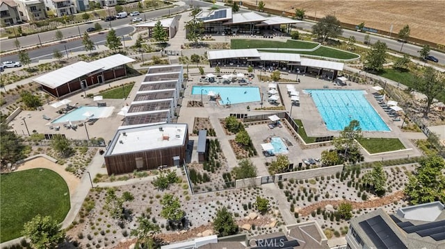 27010 Declaration Rd, Valencia, CA 91381 - bird's eye view of a pool area