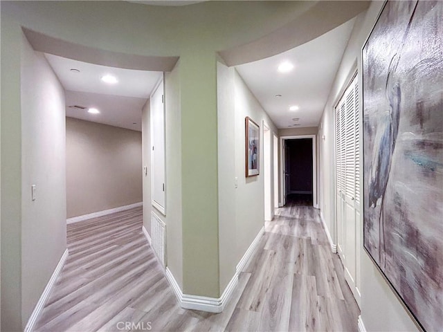600 N Atlantic Blvd Unit 625, Monterey Park, CA 91754 - corridor featuring light wood-type flooring, recessed lighting, and baseboards