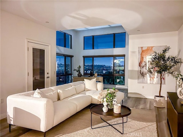 600 N Atlantic Blvd Unit 625, Monterey Park, CA 91754 - living area featuring wood finished floors and baseboards