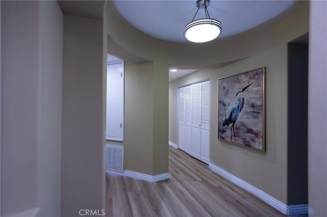 600 N Atlantic Blvd Unit 625, Monterey Park, CA 91754 - corridor with light wood-type flooring and baseboards