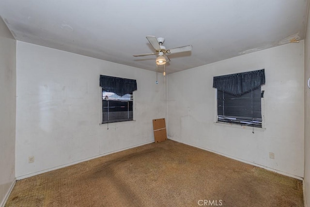12845 7th, Chino, CA 91710 - carpeted empty room with a ceiling fan and baseboards