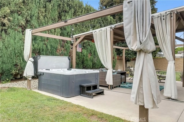 737 Cobb Ave, Placentia, CA 92870 - view of patio with a hot tub