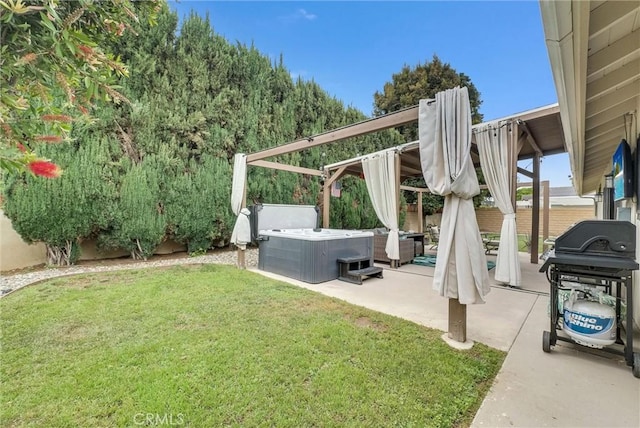 737 Cobb Ave, Placentia, CA 92870 - view of yard with a hot tub and a patio area