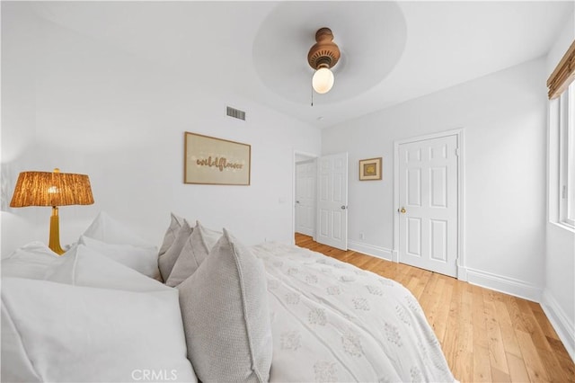 26 Middleton, Irvine, CA 92620 - bedroom featuring wood finished floors, baseboards, and a ceiling fan