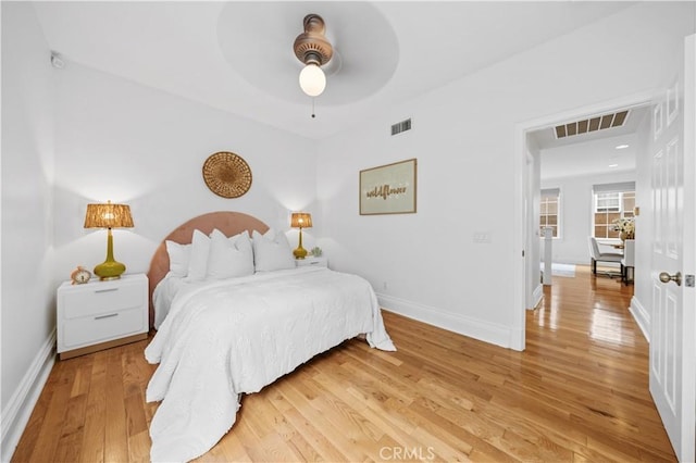 26 Middleton, Irvine, CA 92620 - bedroom featuring light wood-style floors, baseboards, and a ceiling fan