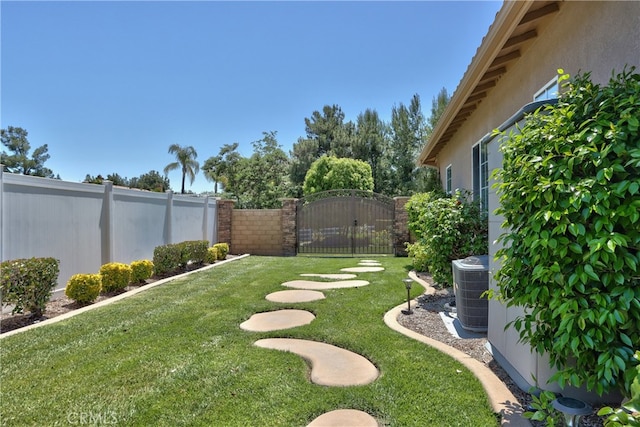 42926 Joshua Tree Ct, Murrieta, CA 92562 - view of yard with a gate and cooling unit