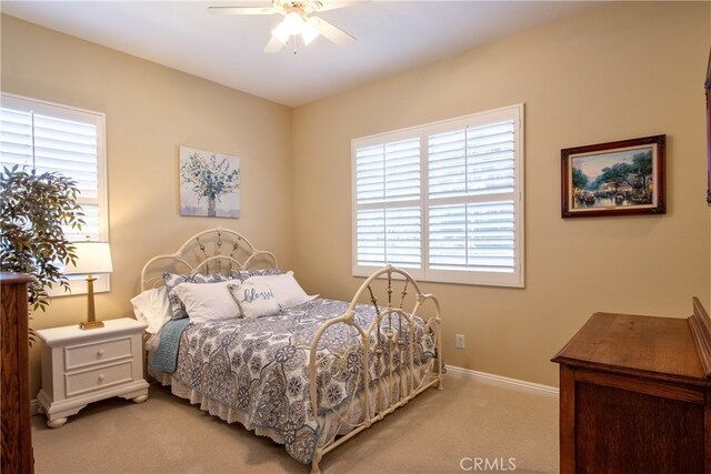 42926 Joshua Tree Ct, Murrieta, CA 92562 - bedroom with carpet flooring, baseboards, and ceiling fan