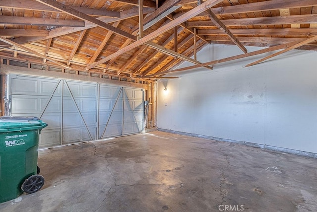 45409 Rodin Ave, Lancaster, CA 93535 - garage with wooden ceiling